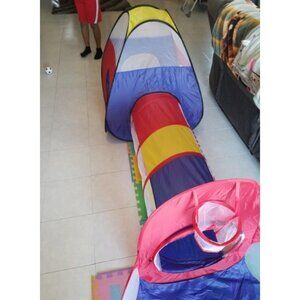 3 in 1 Kids Play Tent for Toddler with Baby Ball Pit and Play Tunnel